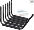 Heavy Duty 13 Inches Jumbo Arm Indoor Outdoor Storage Wall Hooks, Garage and Garden Steel Organizer Rack, 6 Pack Garage Storage Hooks
