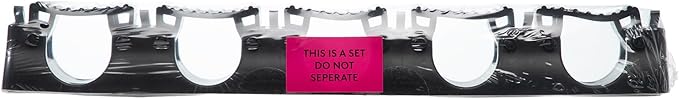 Lifewit Mop and Broom Holder Wall Mount, Anti-Slip Broom Hanger for Kitchen Organization, Heavy Duty Cleaning Supplies Organizer, Easy Install Tool Organizer for Closet, Garage, 5 Slot 6 Hooks, Black