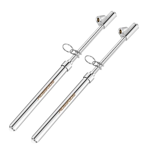 GODESON Dual Head Tire Pressure Gauge,Heavy Duty Tire Pressure Gauge Range 10-150PSI; 1-10Bar,Dual Head Truck Air Pressure Gauge (Pack of 2)