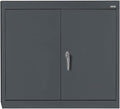 Sandusky Lee WA11301226-02 Wall-Mount Metal Storage Cabinet with Adjustable Shelf, Locking Handle, 200lb Capacity, 12" Depth x 30" Width x 26" Height, Charcoal