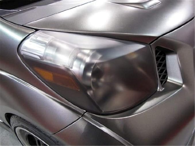 12 by 48 Inches Self Adhesive Headlight, Tail Lights, Fog Lights Tint Vinyl Film with Tools (Matte Black)