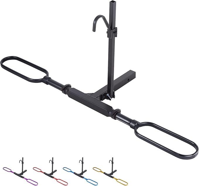 Trailer Hitch Bike Rack for Car 1 Bike, E Bike Carrier Hitch Mount, Fat-Tire Ebike Rack for Tow Hitch, Fits 2" Inch Receiver for SUV Truck Van (1 Bike - 120 Lbs Cap - Black)