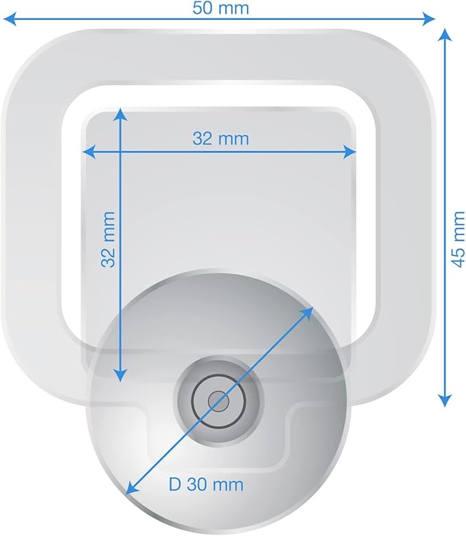 2X Parking Permit, Ticket and Note Holder for Car Windscreen, Clips with Removable Suction Cup, Avoid Parking fine, Set of 2 (Made in Germany) Transparent