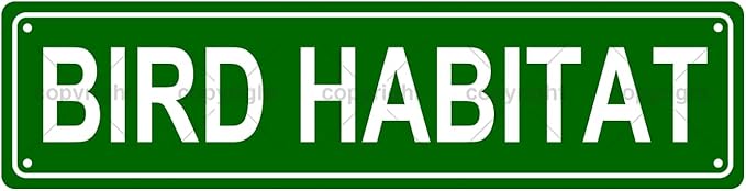 BIRD HABITAT Space Metal Tin Street Sign Bar Cafe Garage Cave Home Room Wall Bathroom Farmhouse Garden Porch Patio Decor, 16 x 4 Inch