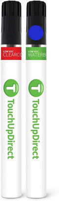 TouchUpDirect 8W7 Blue Crush/Dark Blue Metallic Compatible with Toyota Exact Match Touch Up Paint Brush - Essential Kit