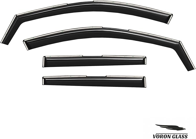 Voron Glass in-Channel Extra Durable Rain Guards for Buick Encore GX 2020-2025, Window Deflectors, Vent Window Visors, 4 Pieces - 200703