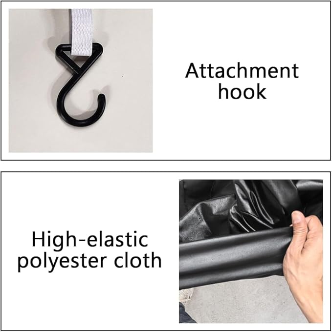 Motorcycle Cover Soft Stretch Waterproof Motor Cover Dustproof Durable Motorbike Cover for Indoor and Outdoor, 96 inches