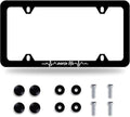 Nurse Life License Plate Frame Beautiful Text License Plate Stainless Steel Parts Funny License Plate Decorative with Screws Size 12.3" x 6.3" Men Women