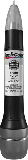 Dupli-Color AFM0271 Scratch Fix All-In-1 Exact-Match Automotive Touch-Up Paint – Ford White – 0.25 oz. Paint Pen