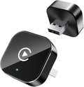 Wireless Adapter Convert Wired to Wireless for CarPlay＆Android Small Size, Plug and Play, Fast and Stable Connection