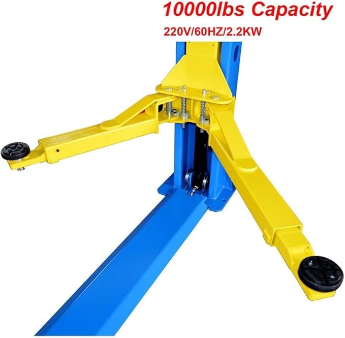 10000lbs 2 Post Lift AK-H105 Two Post Car Lift Automotive Lift with Floor Plate 36 Months Part Replacements (H105)