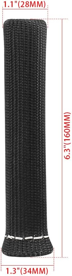 Spark Plug Wire Boots Thermal Protection Insulator Sleeve, 1200 Degree Heat shield Cover Wrap 6 inch for Car Truck 8PCS(black)