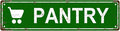 PANTRY Space Vintage Metal Tin Street Sign Bar Cafe Garage Cave Home Room Wall Bathroom Farmhouse Garden Porch Patio Decor, 16 x 4 Inch