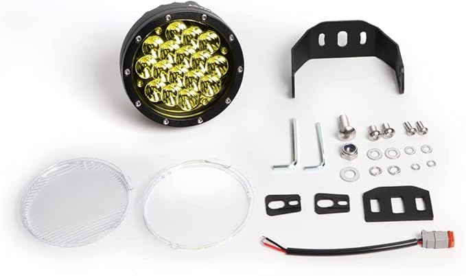 EXZEIT 5 Inch Amber LED Driving Lights - Round, 160W 11200 Lumens Waterproof Fog Lights for Jeep Wrangler, Trucks, Toyota Pickup, GMC SUV