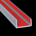 Rubber Edge Trim, Flexible Self Adhesive U Shaped Peel and Stick Edge Banding, 1-3/4"(44mm) U Channel Edge Protector, Edge Guards for Woods, Furniture, 20Ft, Grey Color