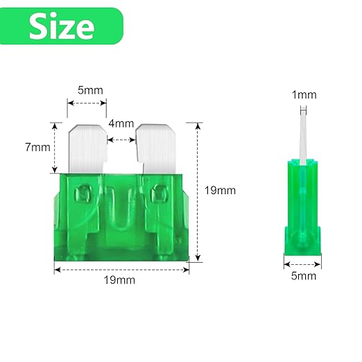 (80Pcs) 30 Amp Standard Fuse, 30A Car Blade Fuses for Car/RV/Truck/SUV/Motorcycle/Boat