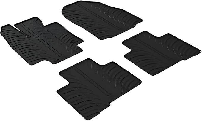 Gledring USA Custom Fit All-Weather Rubber Floor Mats Intended for Toyota Highlander & Hybrid 2020-2022, No Trimming Required, Tailored Custom Fit, Protects from Rain, Mud & Snow