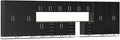 Ulti-MATE UG22172B 17-Piece Garage Cabinet Kit with Bamboo Worktop in Midnight Black Metallic