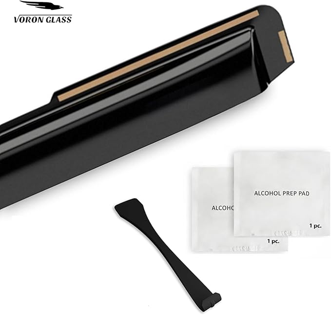 Voron Glass in-Channel Extra Durable Rain Guards for Chevrolet (Chevy) Silverado/GMC Sierra 2500HD/3500HD 2020-2025 Crew Cab, Window Deflectors, Vent Window Visors, 4 Pieces - 200298