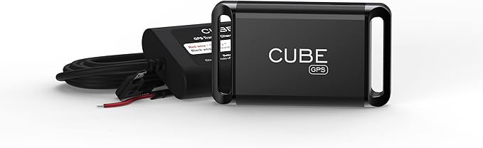 Cube GPS Tracker for Vehicles – GPS Tracker Device for Car, Trucks, Pets - Real Time Tracking, SOS Pings, Geo-Fencing Rechargeable Battery Up-to 60 Days with Hardwire Charger - Requires Subscription