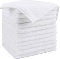 HOMEXCEL White Microfiber Cleaning Cloth, 12 Pack Premium Microfiber Towels for Cars, Lint Free, Scratch-Free, Highly Absorbent, Reusable Cleaning Rags for Car, Household, Kitchen, Window, 11.5"X11.5"