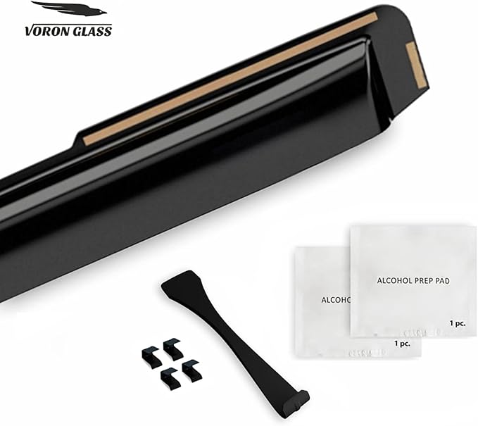 Voron Glass in-Channel Extra Durable Rain Guards for Chrysler Pacifica 2017-2025, Window Deflectors, Vent Window Visors, 4 Pieces - 200581