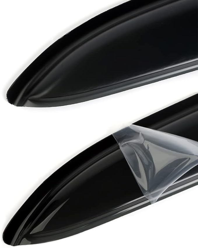 Side Window Deflector Visor Rain Guard,Outside Mount Tape-on Shatterproof Dark Smoke,4pcs Dark Smoke Window Shades fit for 1999-2004 Jeep Grand Cherokee WJ 94650