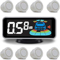 Backup Parktronic System Car Auto Vehicle Reverse with 8 Parking Sensors kit Distance Detection LCD Distance Display Sound Warning …