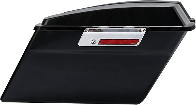 XFMT Matte Black Hard Saddlebags Saddle Bags Trunk W/Black Conversion Brackets For Harley Softail Heritage Classic Deluxe 1984-2017