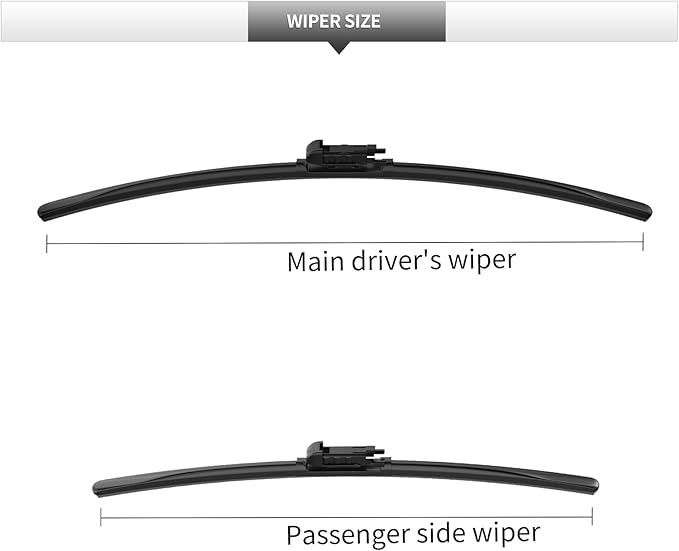 Front Windshield Wipers, 2-Piece Set for BMW 4 Series 430i M440I 2021 2022 2023 2024 2025 Automotive Replacement Front Wiper Blades for Car Window
