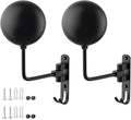 aiGear Motorcycle Helmet Holder, 180°Rotatable Motorcycle Helmet Rack with Double Hooks, Space Aluminum Motorcycle Helmet Holder Wall Mount for Motorcycle Bike Coats, Baseballs, Rugby Helmet (2 Pack)