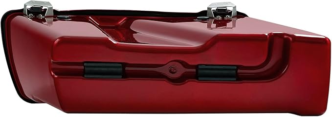 XFMT Motorcycle Saddlebags Red Hard Saddle Bags Trunk For Harley Touring Road King Street Glide Road Glide Electra Glide Ultra Classic 1994-2013