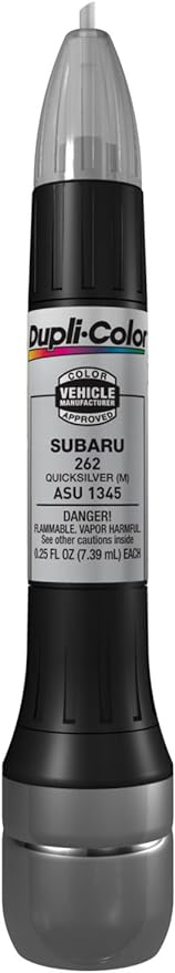 Dupli-Color ASU1345 Scratch Fix All-In-1 Exact-Match Automotive Touch-Up Paint – Subaru Quicksilver – 0.25 oz. Paint Pen