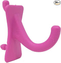 PegPro® J Hooks Kit for Standard “Wood Fiber” pegboard – Durable Plastic Pegboard Hooks - for Garage, Kitchen, Craft Room, and More (J Hook - 24 Pack, Pink)