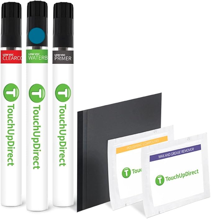 TouchUpDirect 795 Ocean Gem Compatible with Toyota Exact Match Touch Up Paint Brush - Platinum Kit