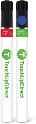 TouchUpDirect 8X2 Blue Eclipse Metallic Compatible with Toyota Exact Match Touch Up Paint Brush - Essential Kit