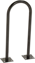 Global Industrial U-Rack Bike Rack, Flange Mount, 2-Bike Capacity, Steel Construction, Black Powder Coat Finish, Commercial Bike Rack for Stores, Parks and Schools