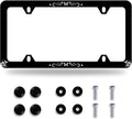 Butterfly Hibiscus License Plate Frame License Plate Stainless Steel Parts Colorful License Plate Funny Decorative with Screws Size 12.3" x 6.3" Men Women