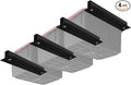 Adjustable Overhead Garage Storage Rack System – Heavy-Duty Ceiling Bin Rail Organizer for Most Storage Bins, Fits 3 Bins per Set (4 Sets Included)