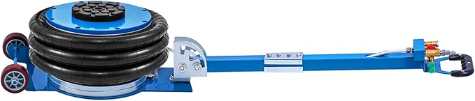 CXRCY 5 Ton Air Jack for Cars & Trucks - 11000LBS Capacity Pneumatic Airbag Jack with Adjustable Long Handle, Fast Lifting up to 16 Inch for Cars,Trucks (Blue Triple Bag Air Jack)