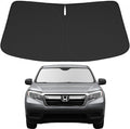 Proadsy 2025 Upgrade Windshield Sun Shade Custom Fit Honda Ridgeline 2017-2024 2025 4-Layer Foldable Front Sunshade Protector Sun Visor Blocks UV Rays Keep Car Cooler