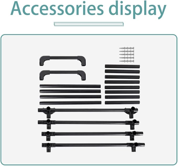 Hershii Tire Storage Rack Standing Garage Storage Shelf Organizer for Indoor Outdoor Use - Black, 22.51'' X 14.16'' X 45.11''