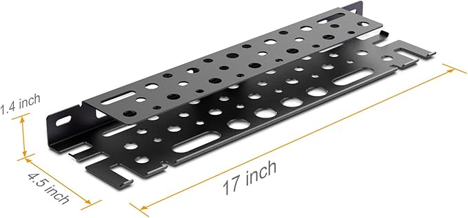 WallMount Tool Storage Rack, 17'' Screwdriver Holder Organizer, Equipped Suspension Holes for Pneumatic Tools