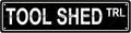 TOOL SHED TRL Space Metal Tin Street Sign Bar Cafe Garage Cave Home Room Wall Bathroom Farmhouse Garden Porch Patio Decor, 16 x 4 Inch