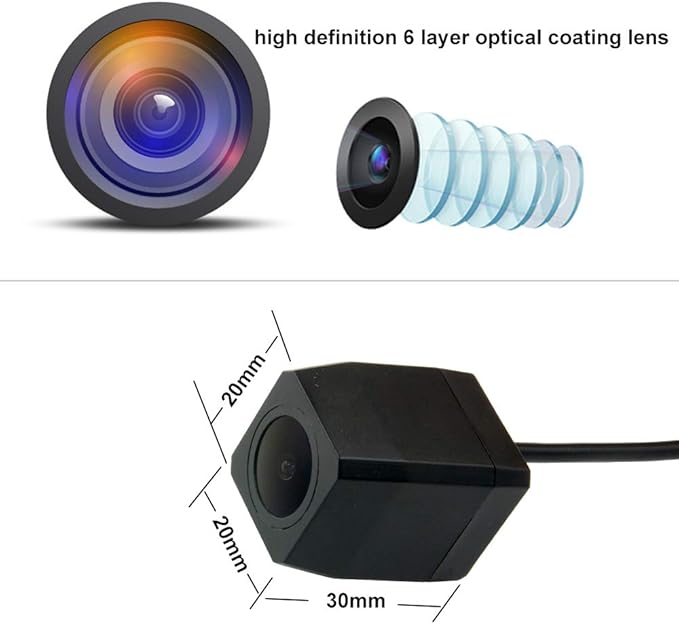 Full HD Car Rear View Camera for Toyota 4Runner/Hilux Surf/Toyota Fortuner SW4 / Toyota Innova & Waterproof and Shockproof Reversing Backup Camera (Full HD Camera)