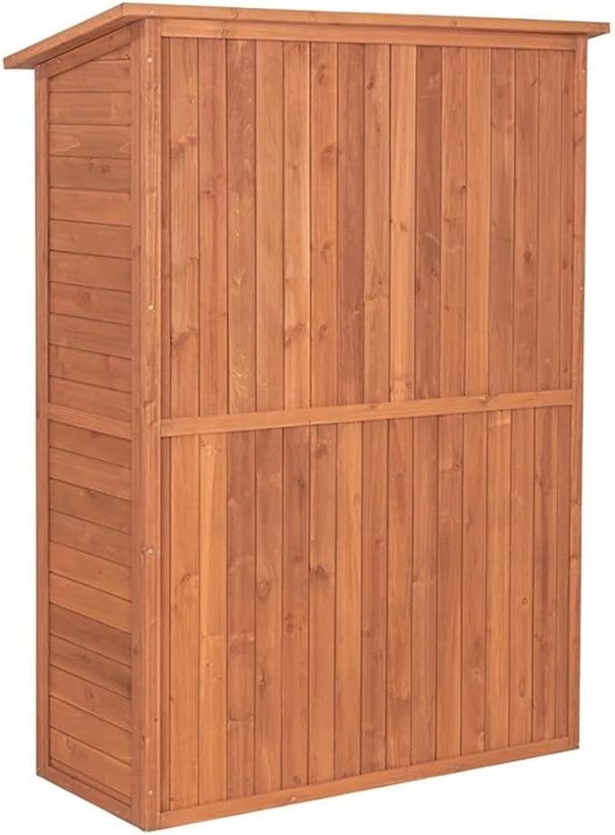 Leisure Season MCS5137 Multi Compartment Storage Cabinet - Brown - Indoor and Outdoor Shed for Garden, Patio, Shed, Backyard, Front Porch, Garage - Tool Organizer and Furniture with Shelves, Cabinets