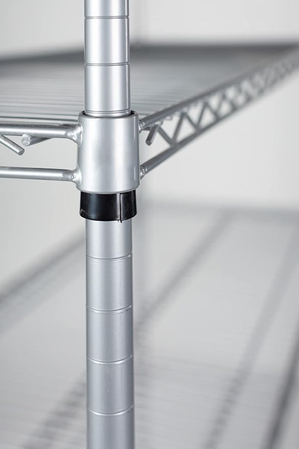 Omega 24" Deep x 24" Wide x 63" High 3 Tier Gray Starter Shelving Unit
