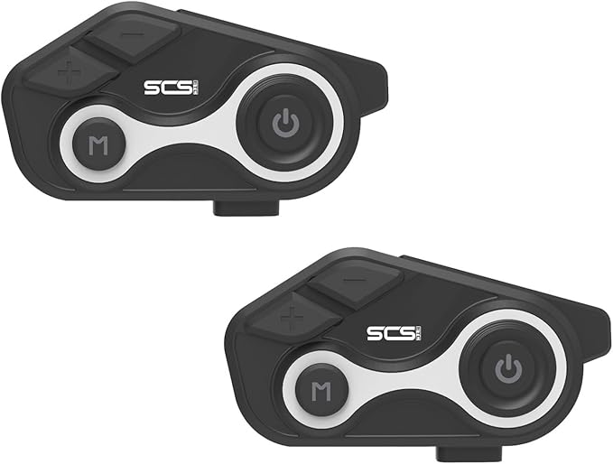 Motorcycle Bluetooth Intercom 1000m 2 Riders Motorbike Helmet Communication System Headset Universal Wireless Interphone (Waterproof/Handsfree/Stereo Music/GPS/FM/2 Pack)