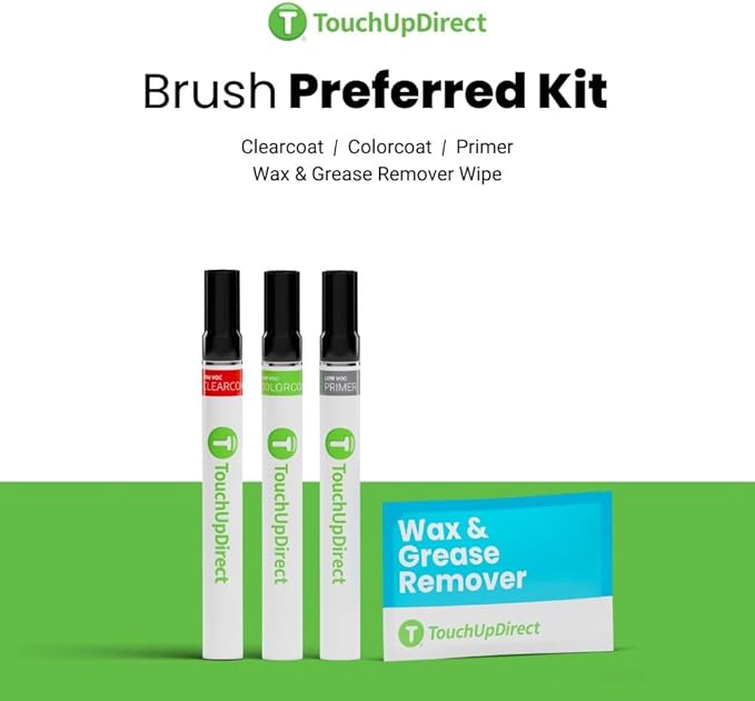 TouchUpDirect 4T8 Sandy Beach Metallic Compatible with Toyota Exact Match Touch Up Paint Brush - Preferred Kit