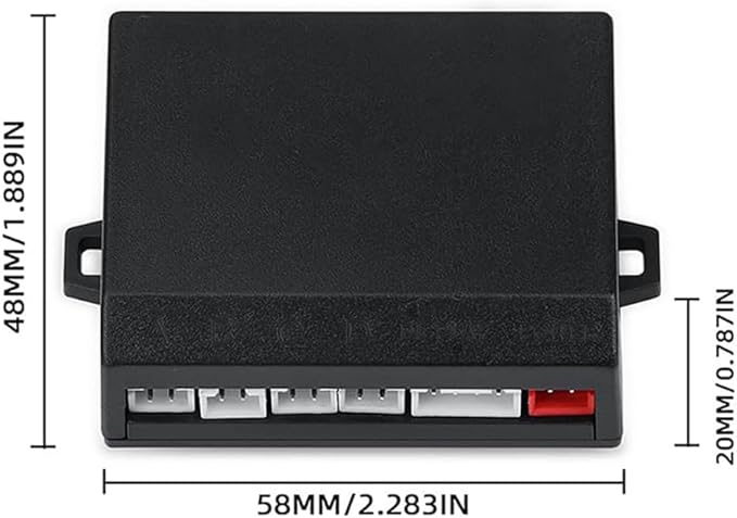 Parking Sensor Kit Backup Sensor Kit Reverse Sensor for Car 16 Color Options for Probes Adjustable Alarm Volume Professional Sensore de Reversa para Carro Safe Driving Assistant（Black）
